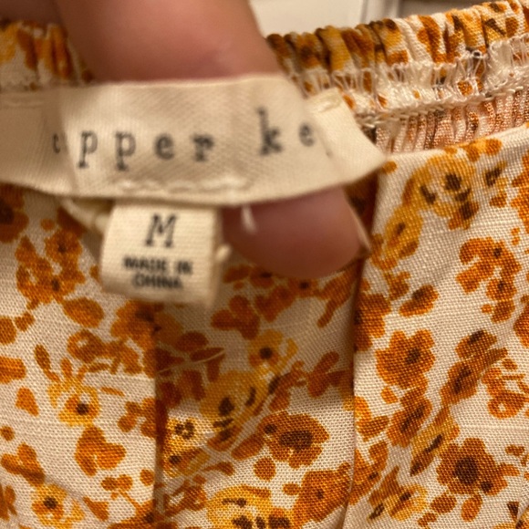 Copper Key Gold Long Sleeve Sundress - Picture 6 of 8